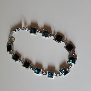 Abalone and silver bracelet
